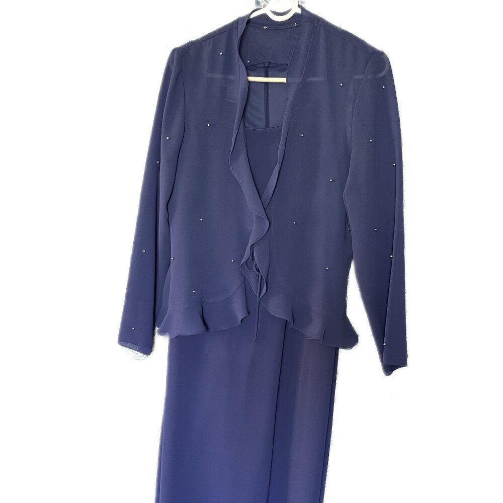 Patra Elegant Formal Dress  Blue  Size 10  Mother of the Bride, Wedding